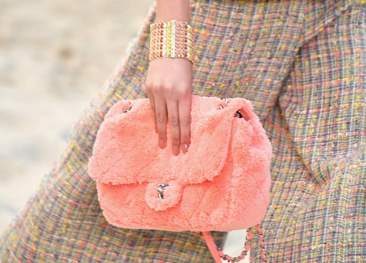 Chanel pink fluffy 2024 bag