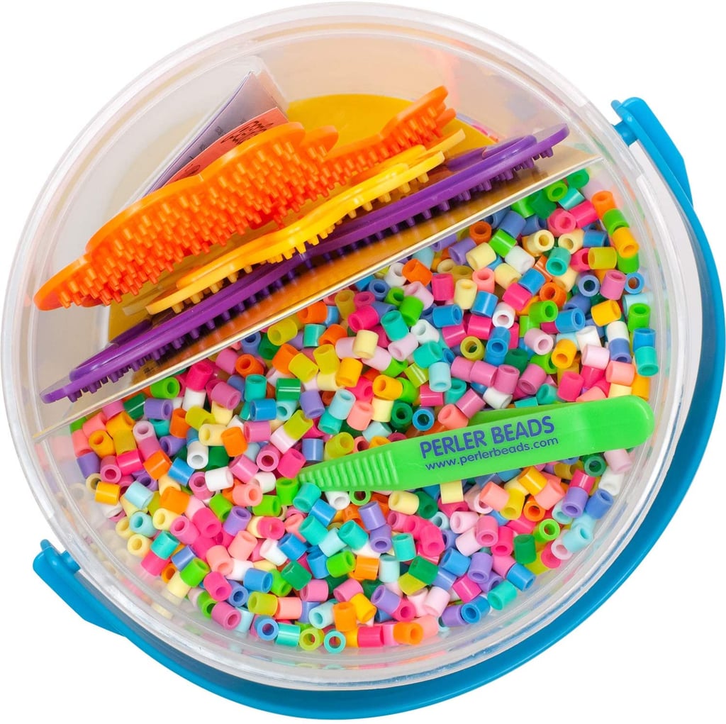 Best Craft Project For Five Year Old: Perler Sunny Days Bright Color Fuse Bead Bucket
