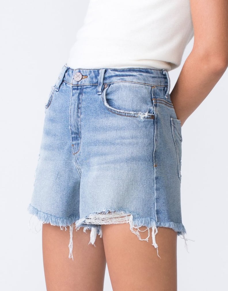 Unpublished Emma High Waist Mom Short in Beatnik