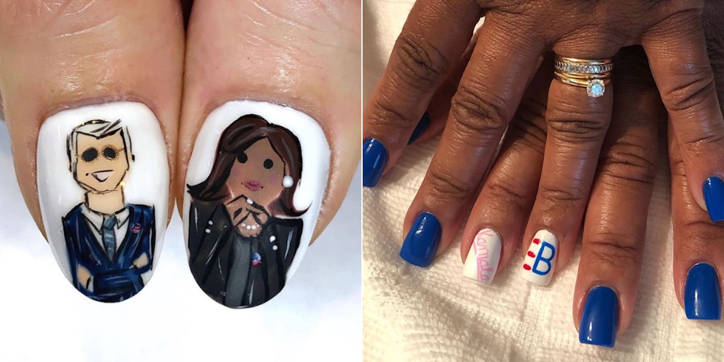 Joe Biden and Kamala Harris Election Nail Art | PS Beauty