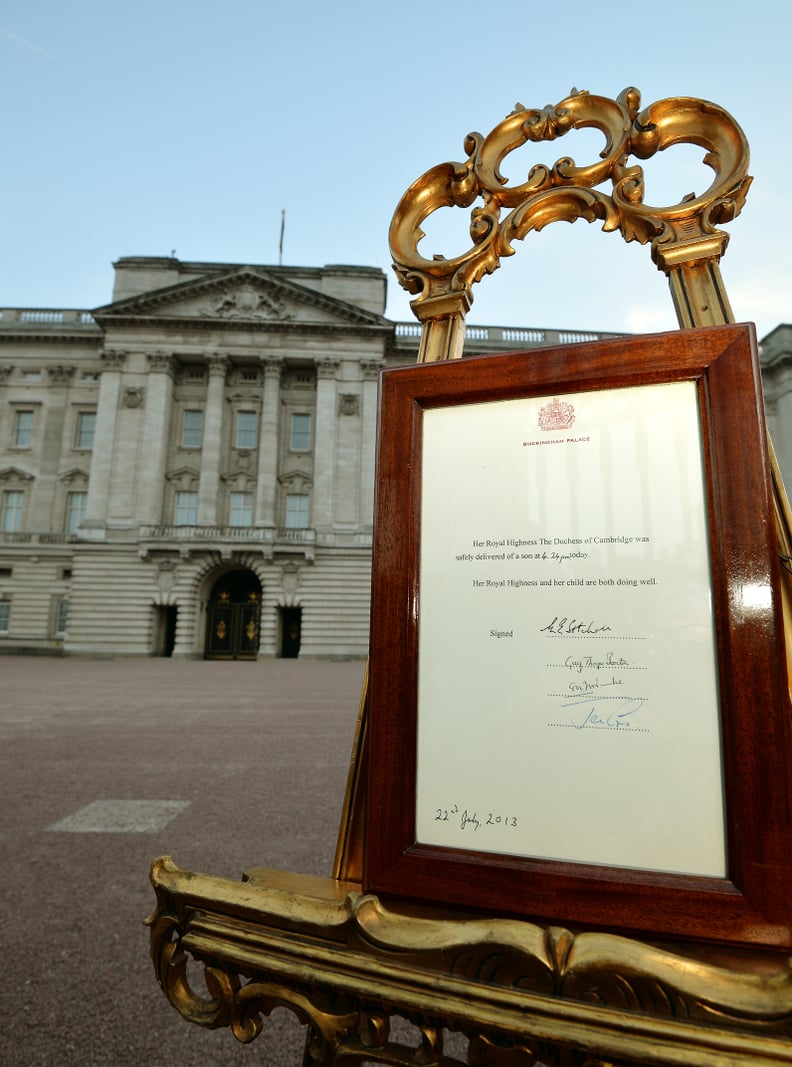 The Royal Baby's Arrival