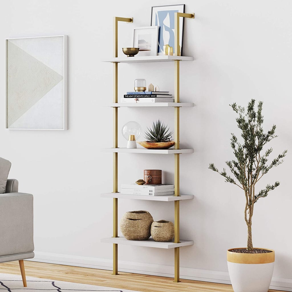 A Wall Mounted Bookshelf Nathan James Theo 5Shelf Modern Bookcase