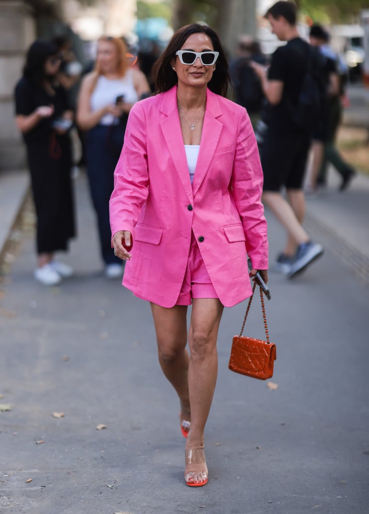 Blazer-and-Shorts Outfits: Go Barbiecore