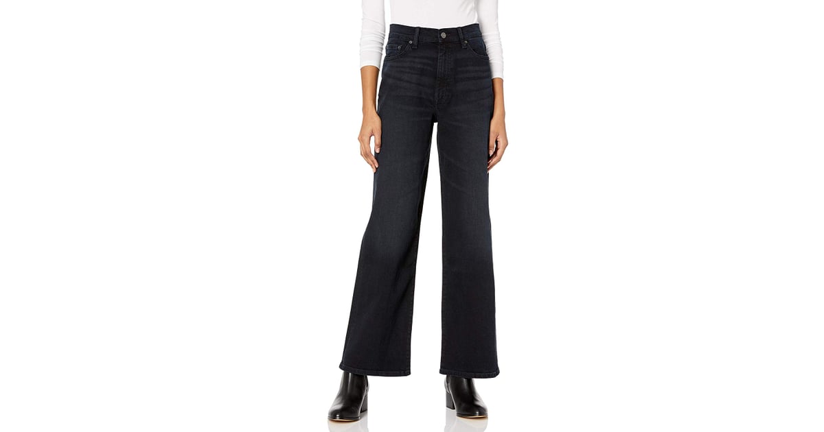 The Drop Lizzy High-Rise Wide-Leg Marine Fit Jeans | Best New Products ...