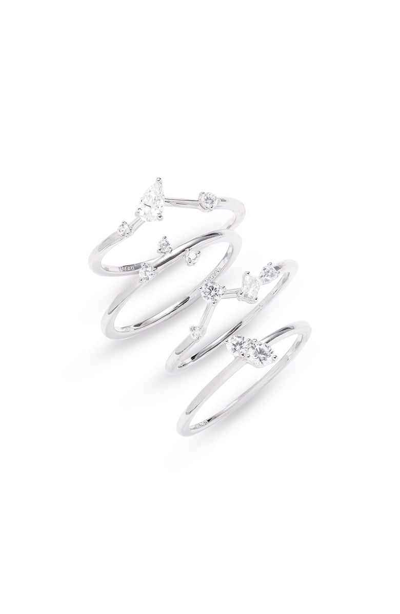 Asale Celestial Sky Set of 4 Stacking Rings