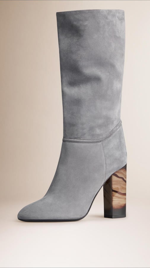 Burberry Mid-Calf Suede Boots ($1,395)