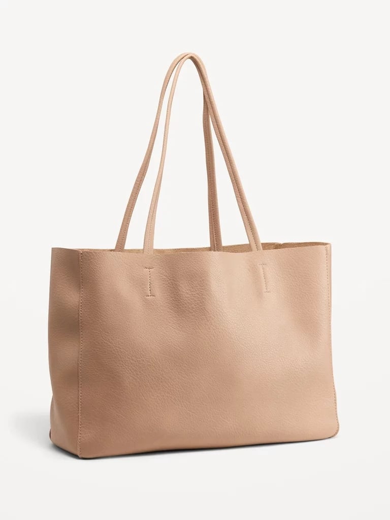 Old Navy Faux Leather Tote Bag