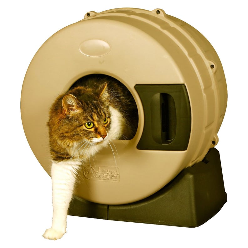 Smart Choice Litter Spinner Easy Cat Litter Box in Tan