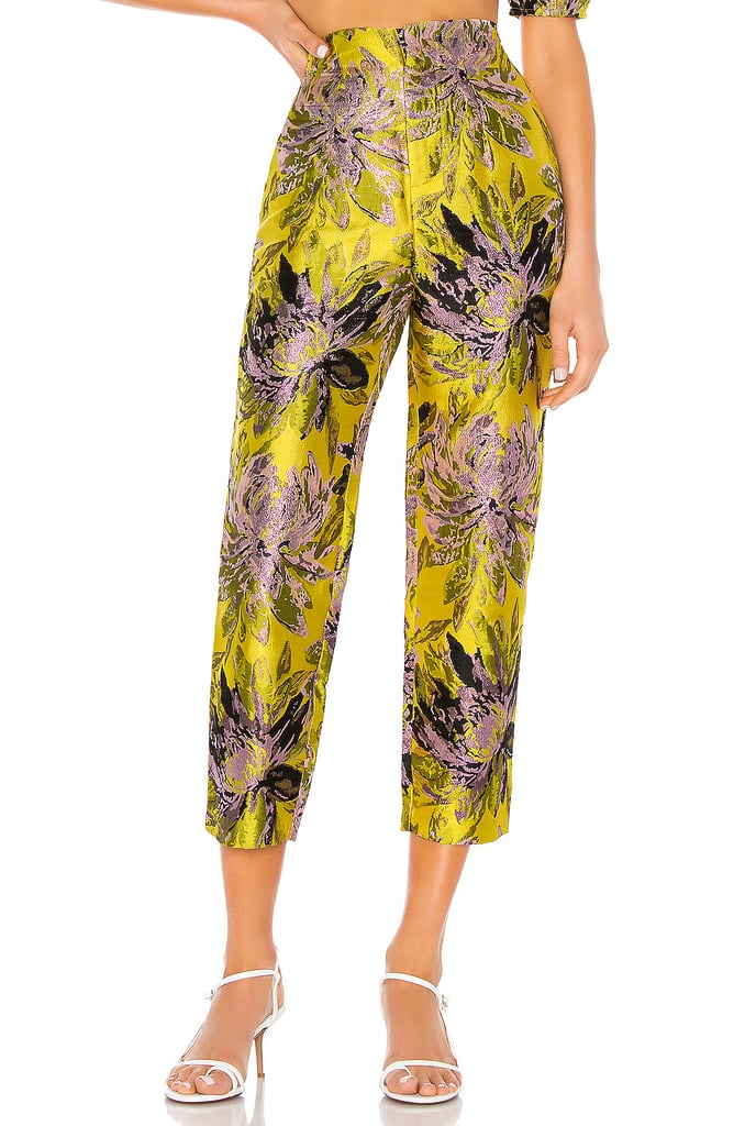 Camila Coelho Breccan Pant in Yellow Floral from Revolve.com