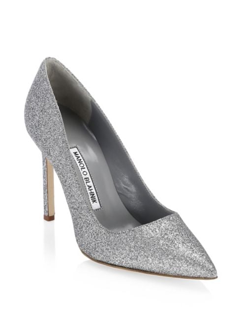 Manolo Blahnik BB 105 Glitter Pumps