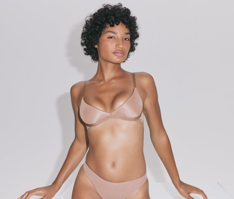 Indya Moore Wearing Skims Weightless Scoop Bra