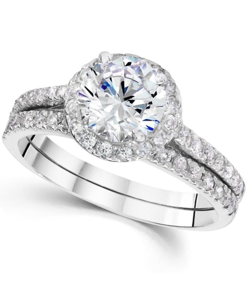 Pompeii3 Halo Round Enhanced Diamond Engagement Ring