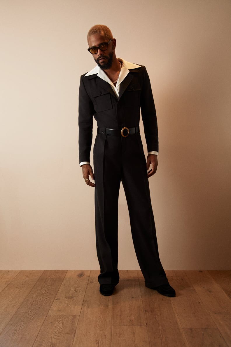 LaKeith Stanfield in Custom Saint Laurent at the 2021 Oscars