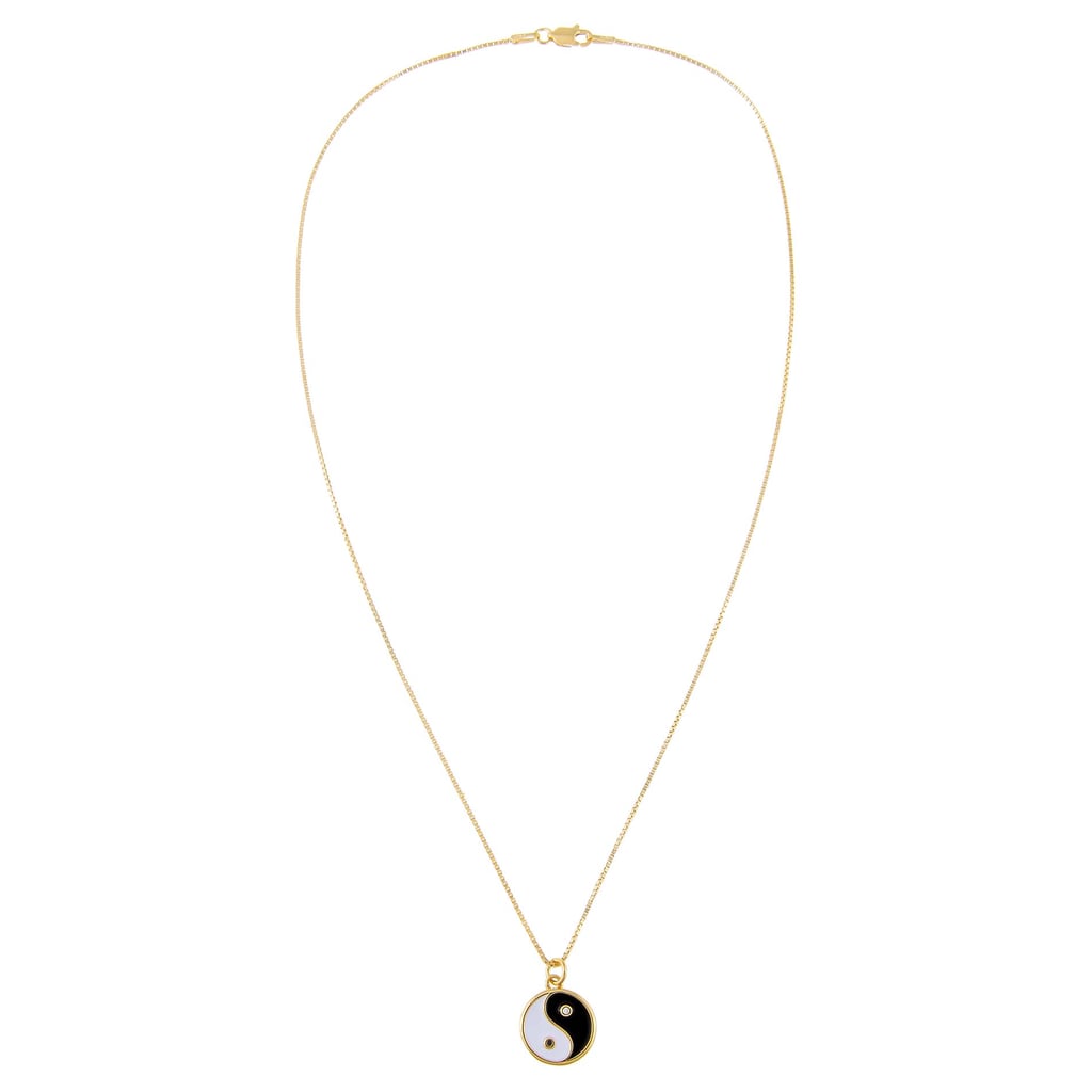 Adina's Jewels Enamel Yin & Yang Necklace