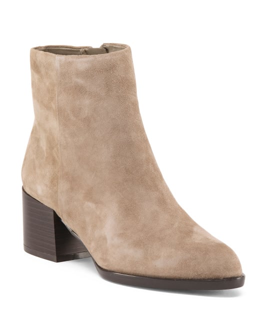 Pointy Toe Suede Booties