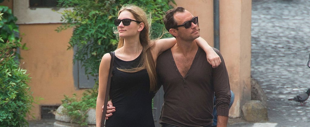 Jude Law Girlfriend PDA in Rome Pictures