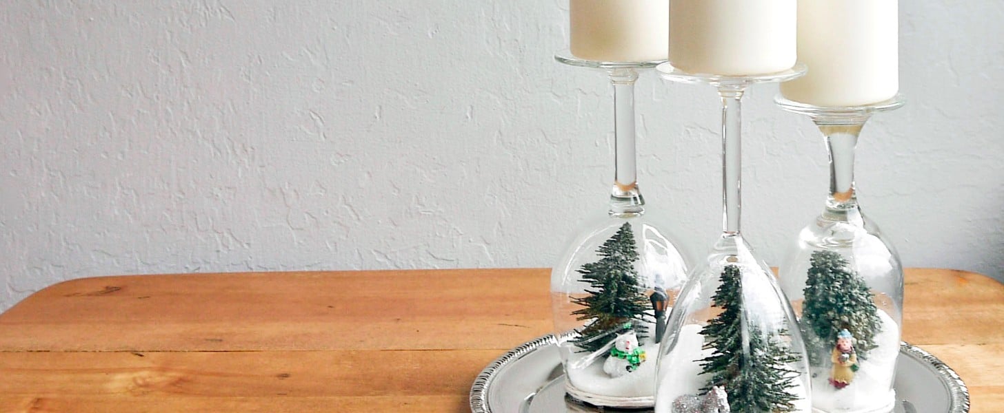 Wine Glass Holiday Dioramas | PS Smart Living