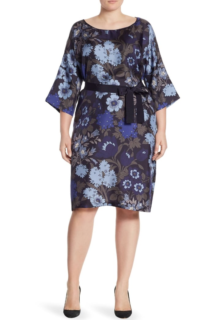 Marina Rinaldi Voyage Delicato Silk Floral Dress | Michelle Obama's ...