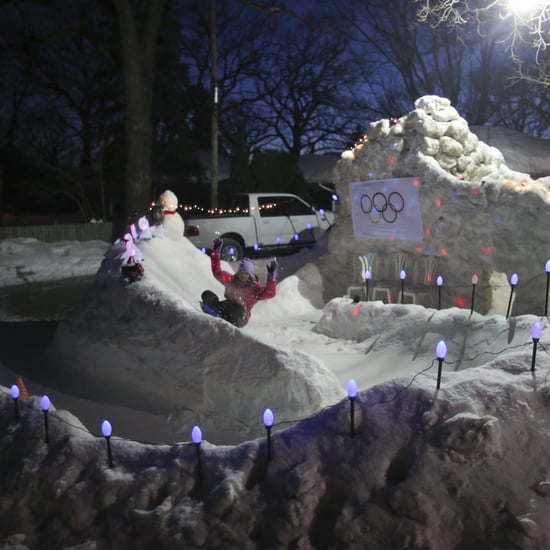 Dad Turns Backyard Into Luge