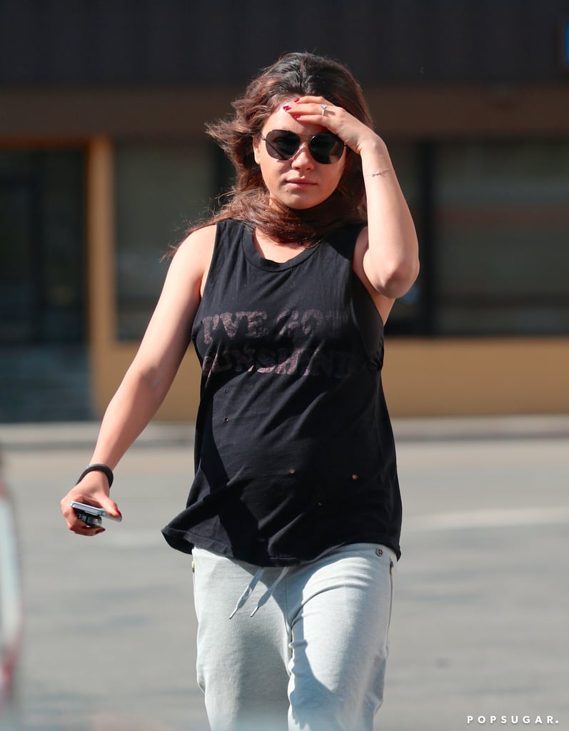 Mila Kunis Shows Off Baby Bump Out in LA