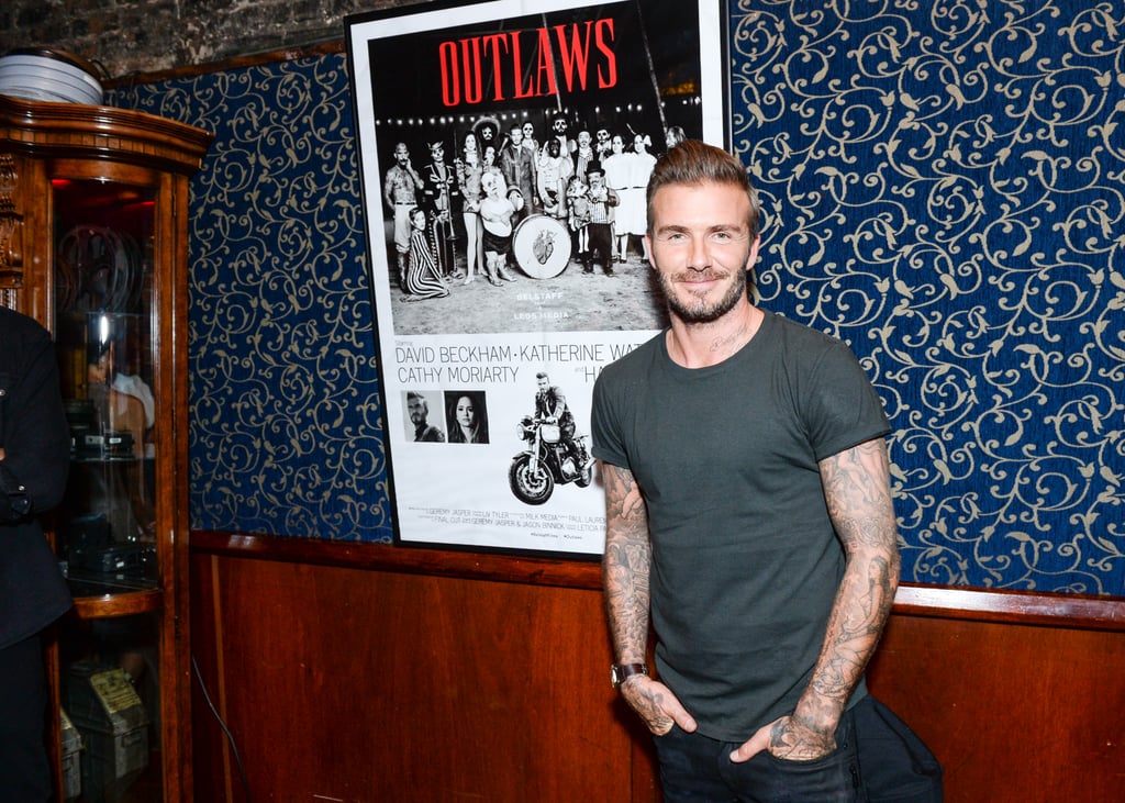 David Beckham Justin Theroux Outlaws Party Pictures