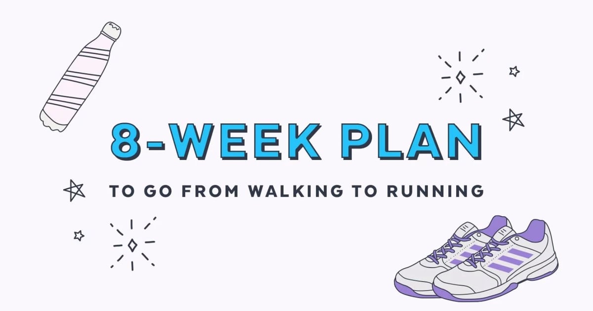 8 Week Plan To Go From Walking To Running Popsugar Fitness