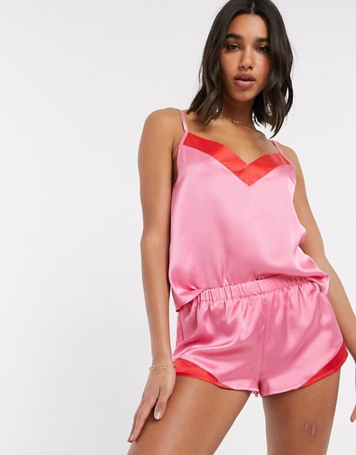 ASOS Design Satin Cami & Short Set