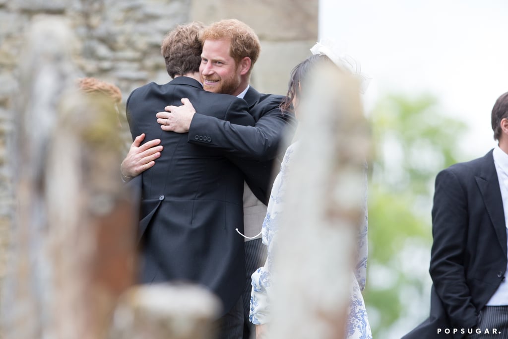 Prince Harry and Meghan Markle at Celia McCorquodale Wedding