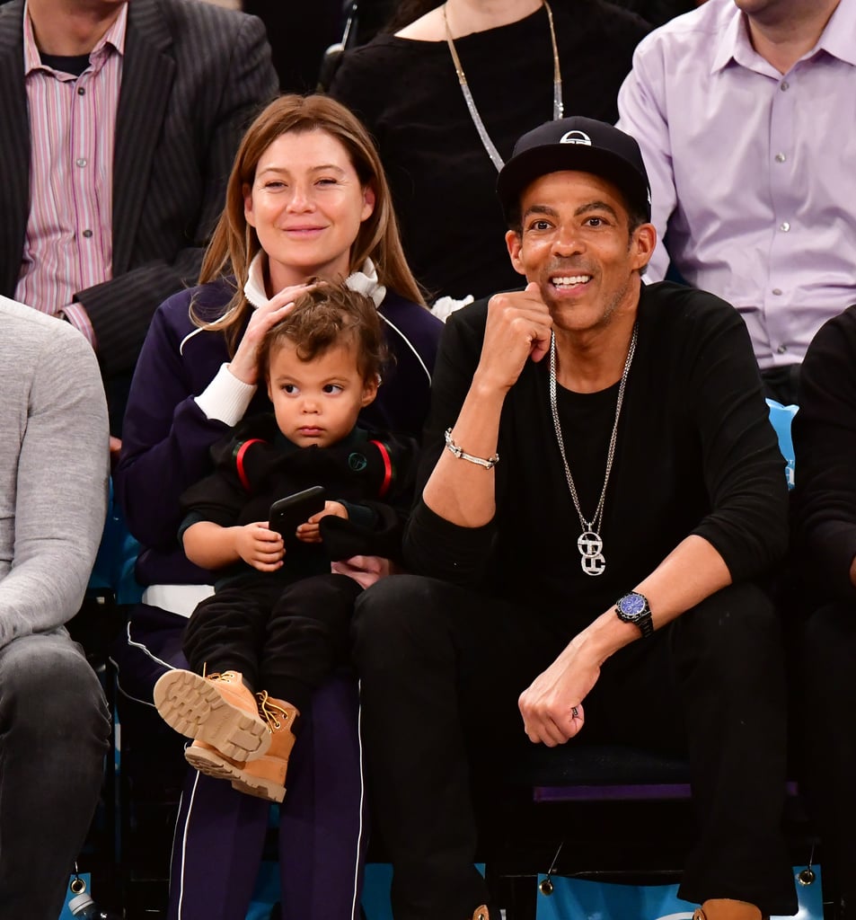 Ellen Pompeo and Chris Ivery at Knicks Game November 2018