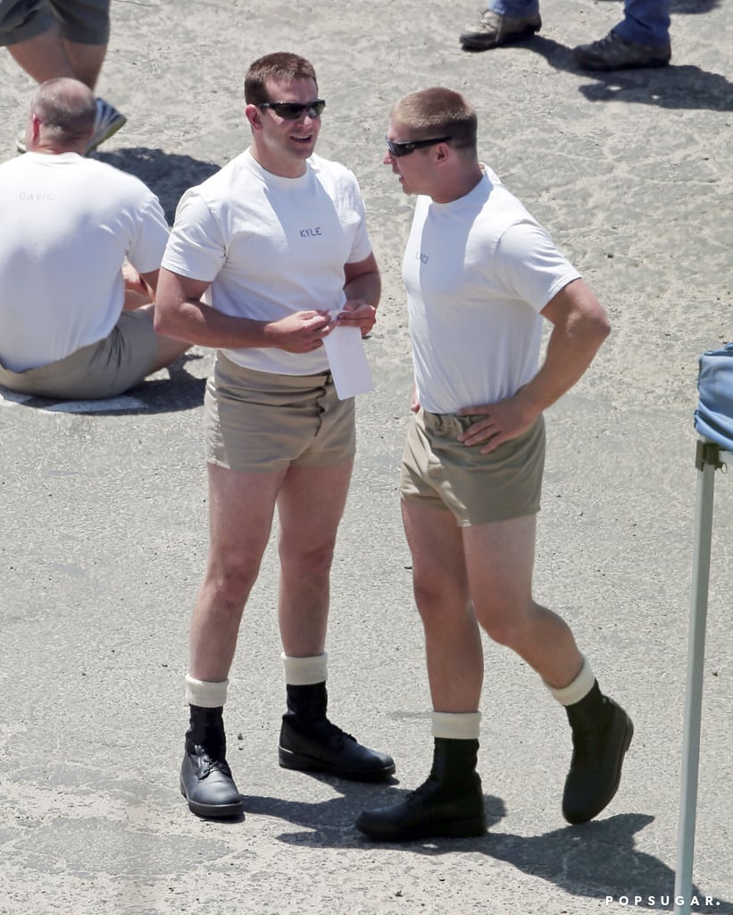 Bradley Cooper Wearing Short Shorts on American Sniper Set