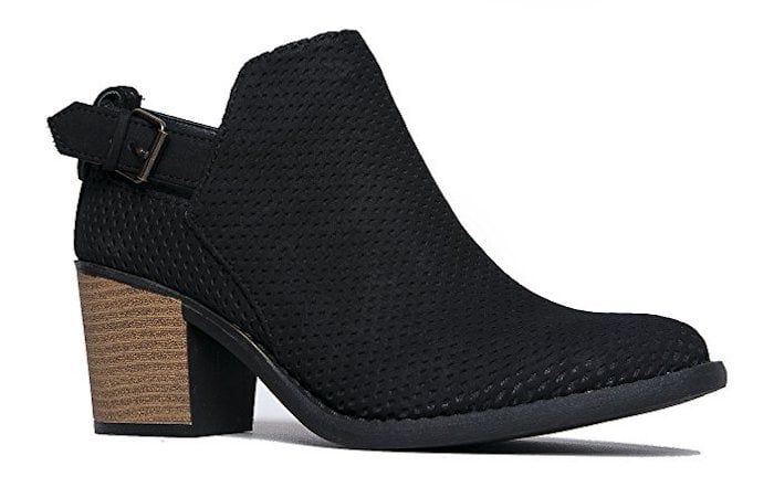 J. Adams High-Heel Buckle Ankle Boots