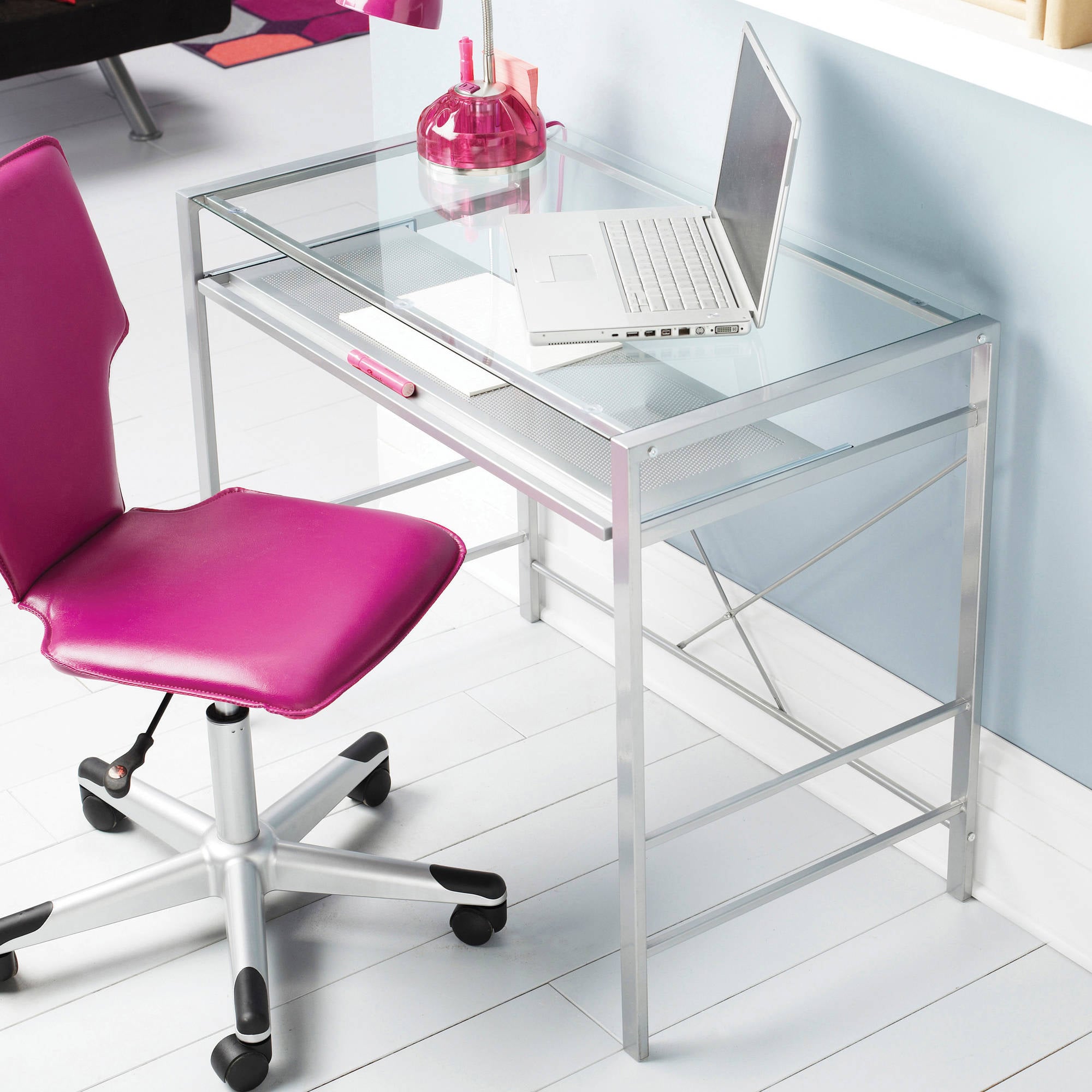 Walmart glass desk new arrivals