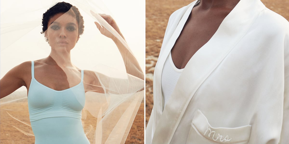 Skims Silk Robe in Marble, A Skims Shapewear Collection For Brides Has  Arrived, and Yes, There's Something Blue