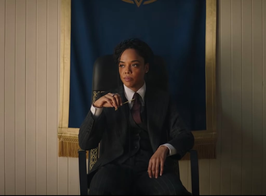 Tessa Thompson's Suit in the Thor: Love and Thunder Trailer