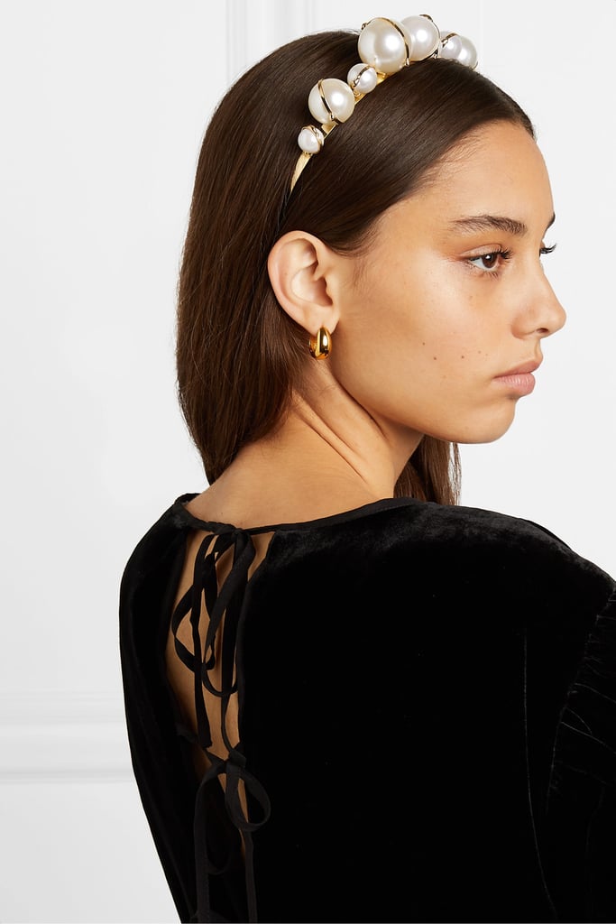 Alice Bands: Rosantica Epica Gold-Tone Faux-Pearl Headband