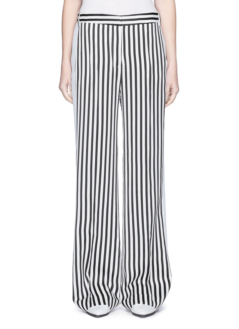 Victoria Victoria Beckham Stripe Wide Leg Tuxedo Pants