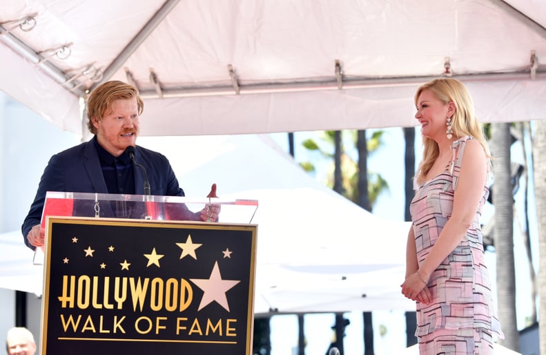 August 2019: Jesse Plemons Introduces Kirsten Dunst at Her Hollywood Walk of Fame Ceremony