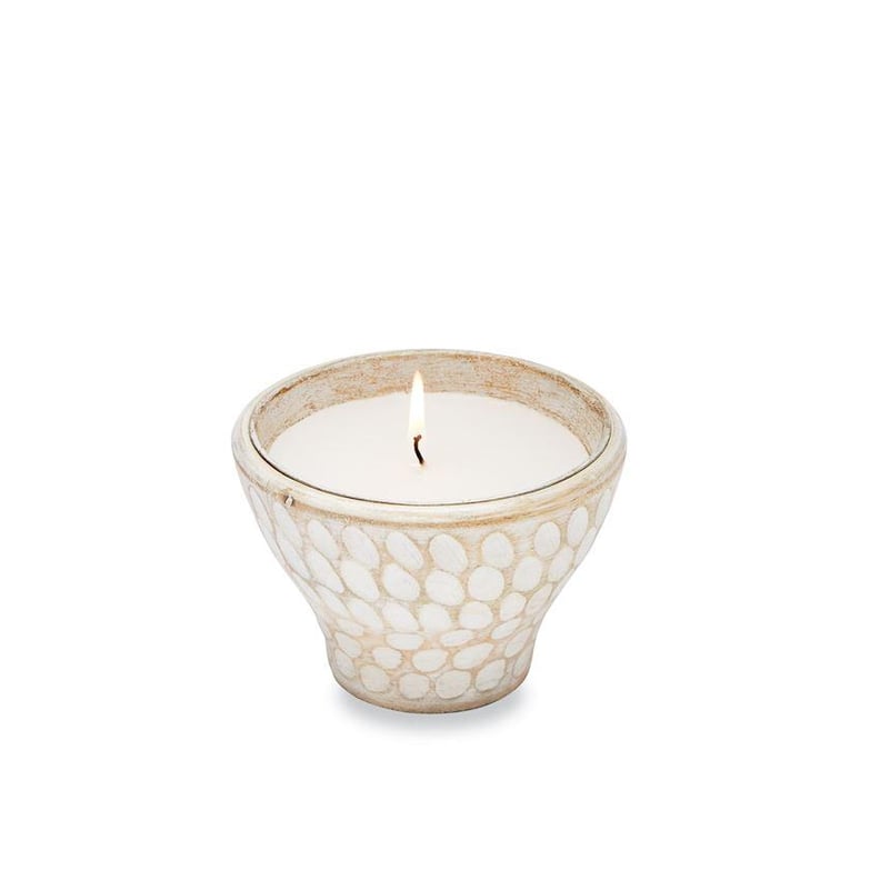 Citronella Carved Wood Candle
