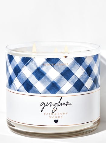 Bath and Body Works Gingham 3-Wick Candle