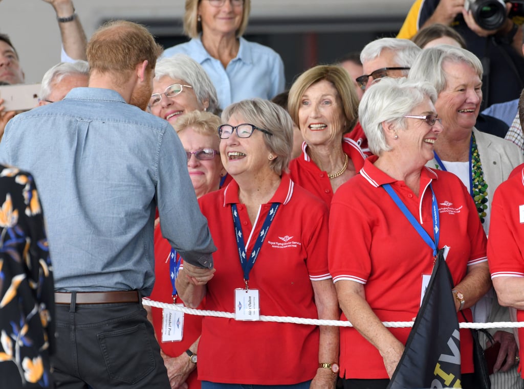 Prince Harry Swatting Away Flies in Australia Video