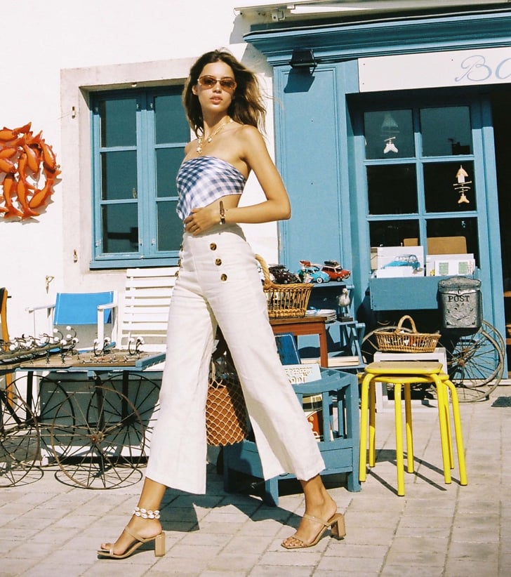 Outfit: linen trousers, spaghetti strap top, espadrilles - Virago Spring