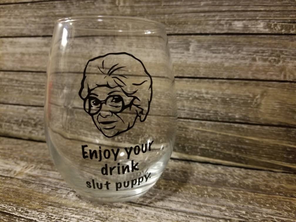 Sophia Quote Wine Glass