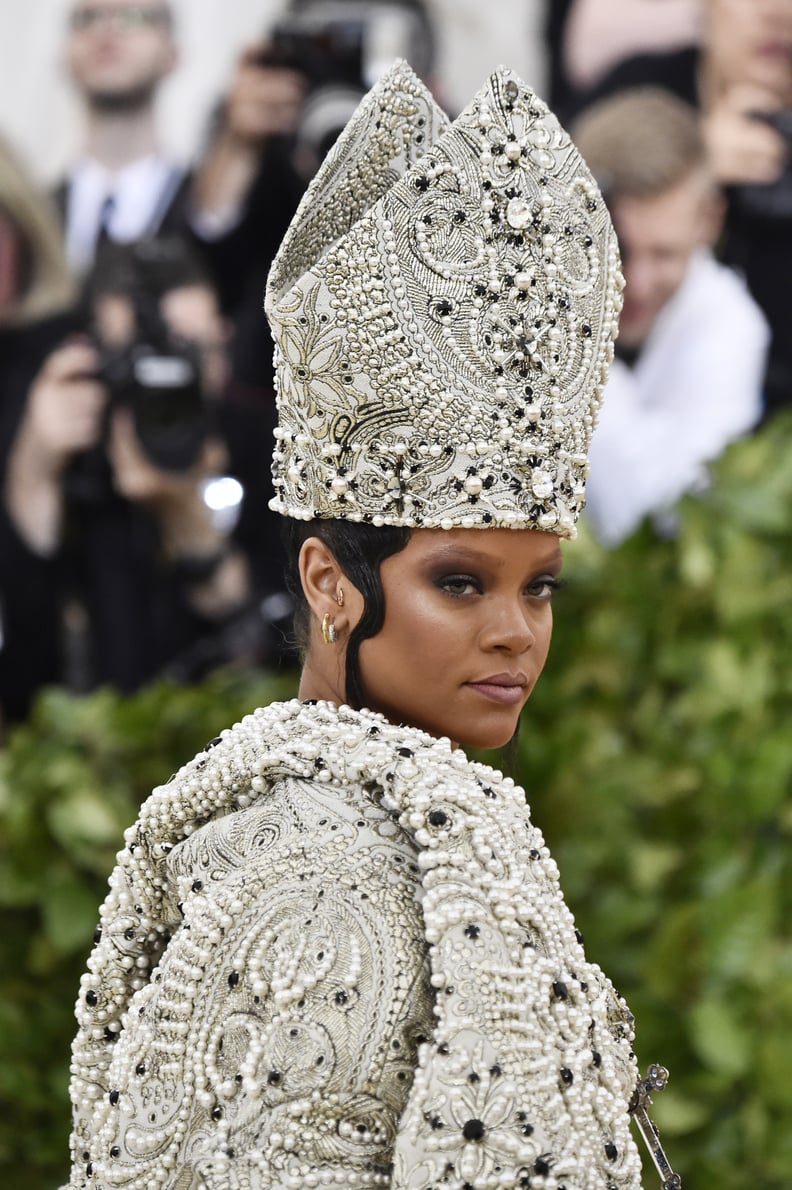 Rihanna Reigns With Pope-Inspired Dress at Met Gala - The New York