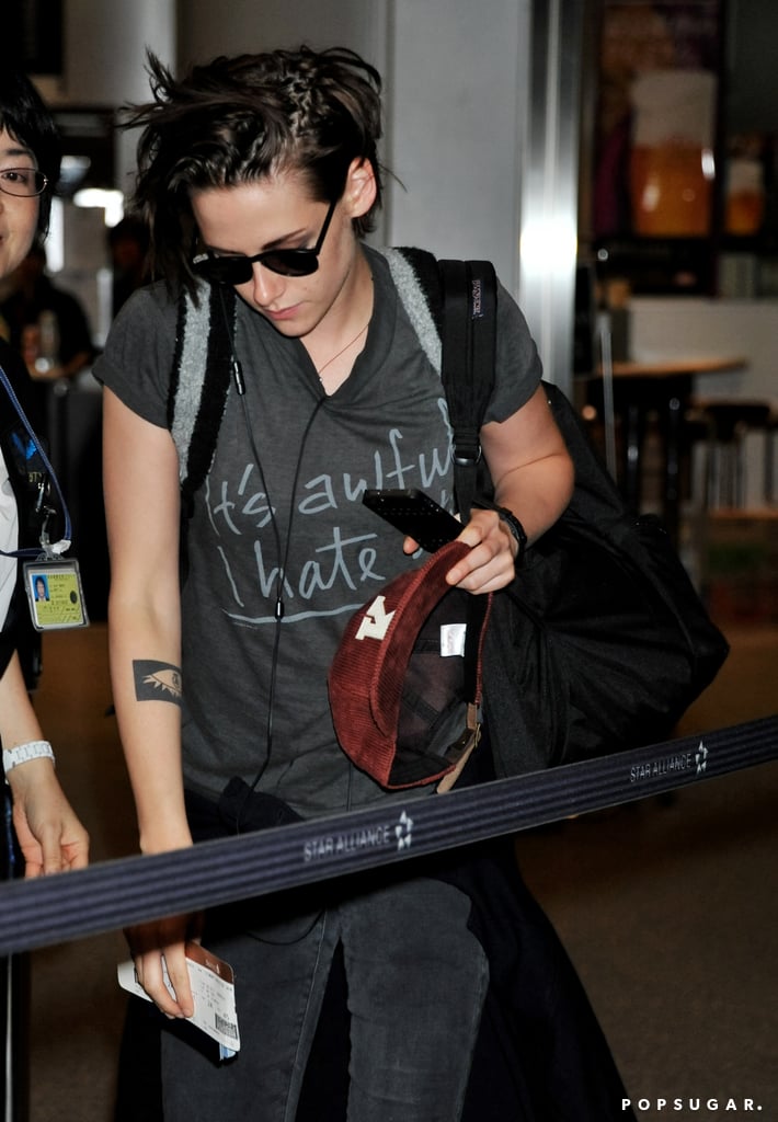 Kristen Stewart in an "It's Awful, I Hate It" T-Shirt