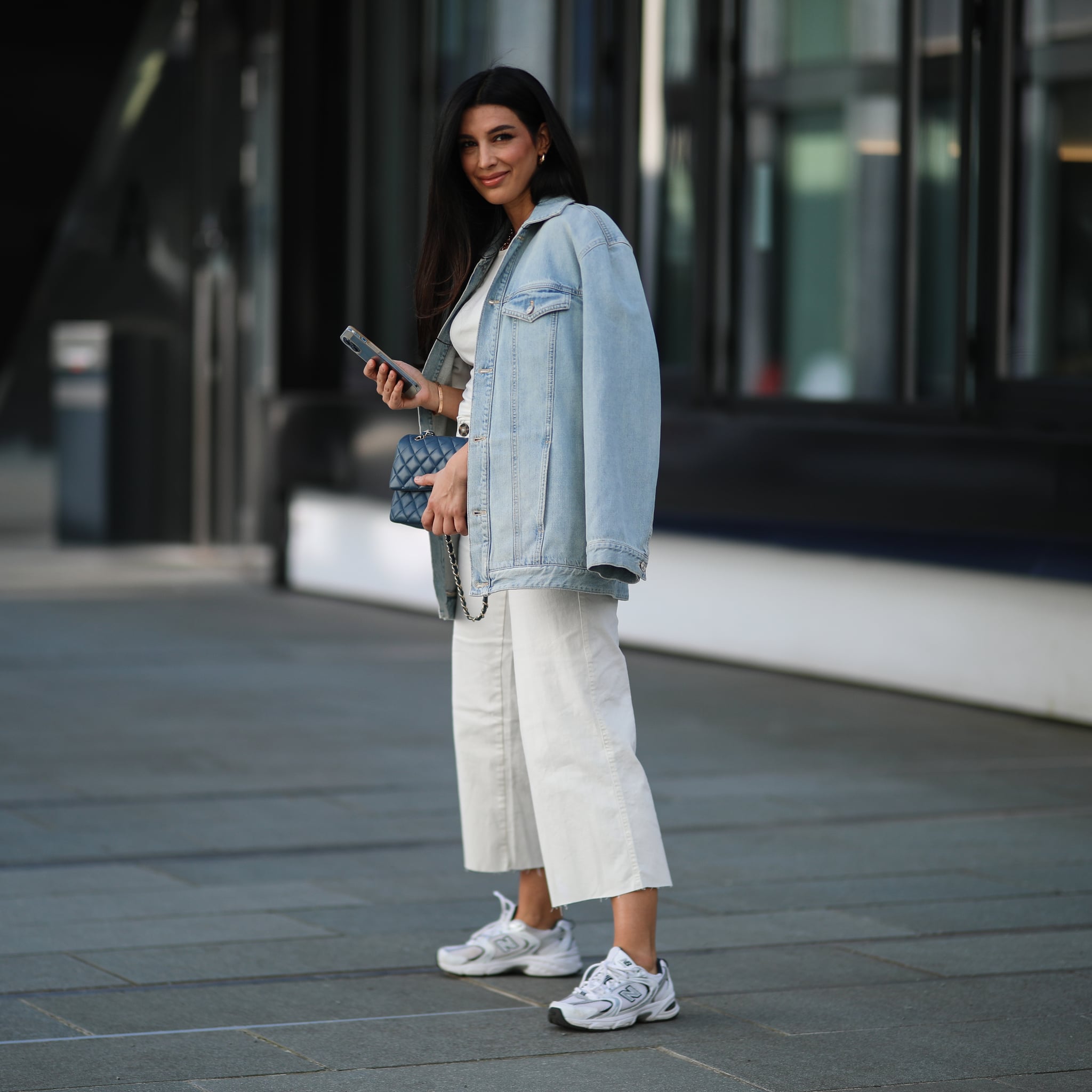 Old Navy Railroad-Stripe Jean Jacket 
