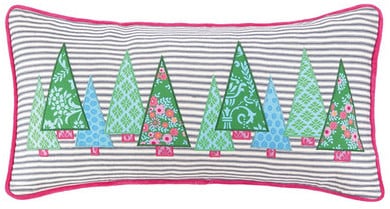 Holiday Ticking Forest Pillow ($20, originally 70)
