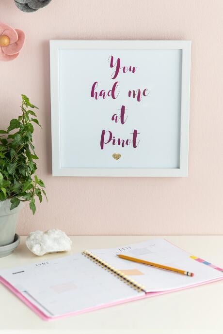 Francesca's You Had Me at Pinot Wall Decor