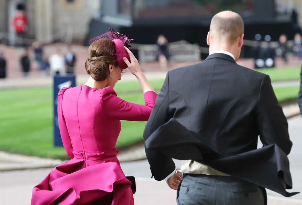 Wind at Princess Eugenie's Wedding Pictures Oct. 2018