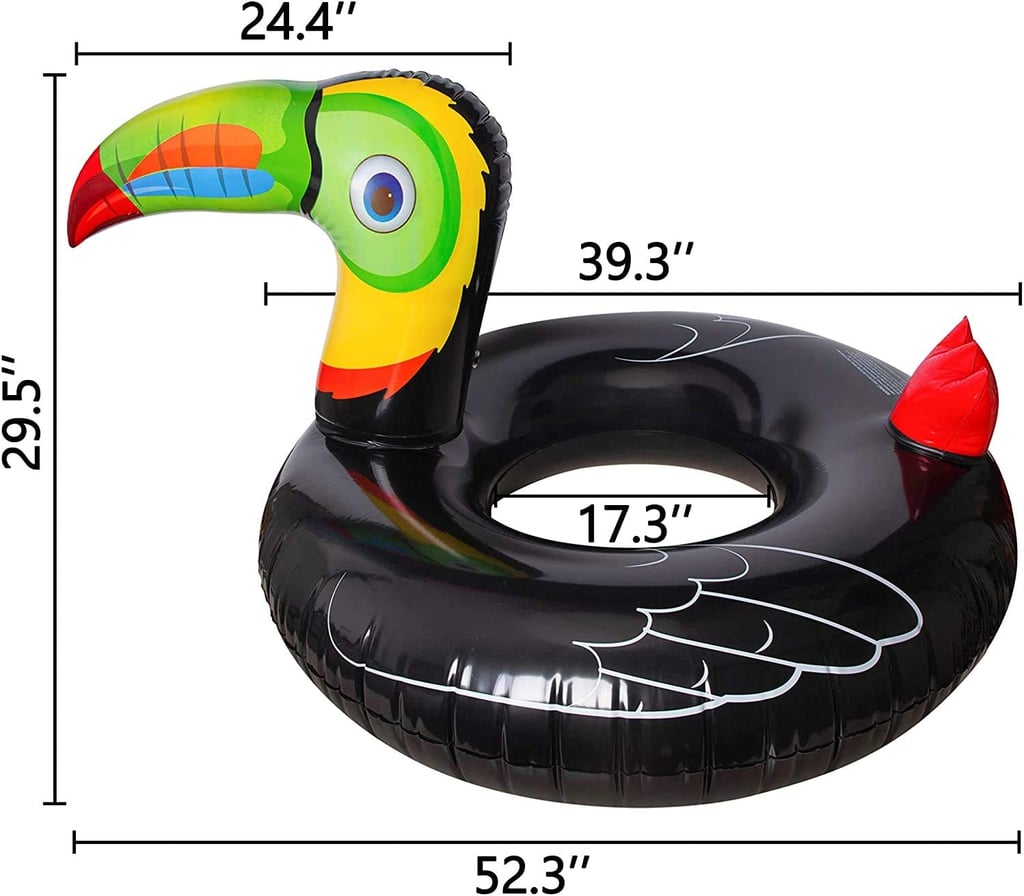 Geefuun Tropical Toucan Inflatable Pool Float