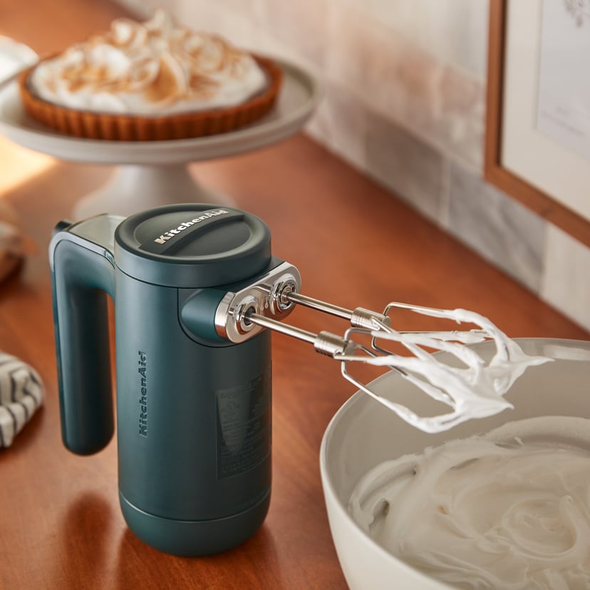 KitchenAid Cordless 7 Speed Hand Mixer helps to perfect your baked